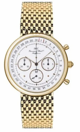 IWC Portofino Chronograph MecaQuartz Yellow Gold / White / Bracelet IW9551-01 (IW955101)